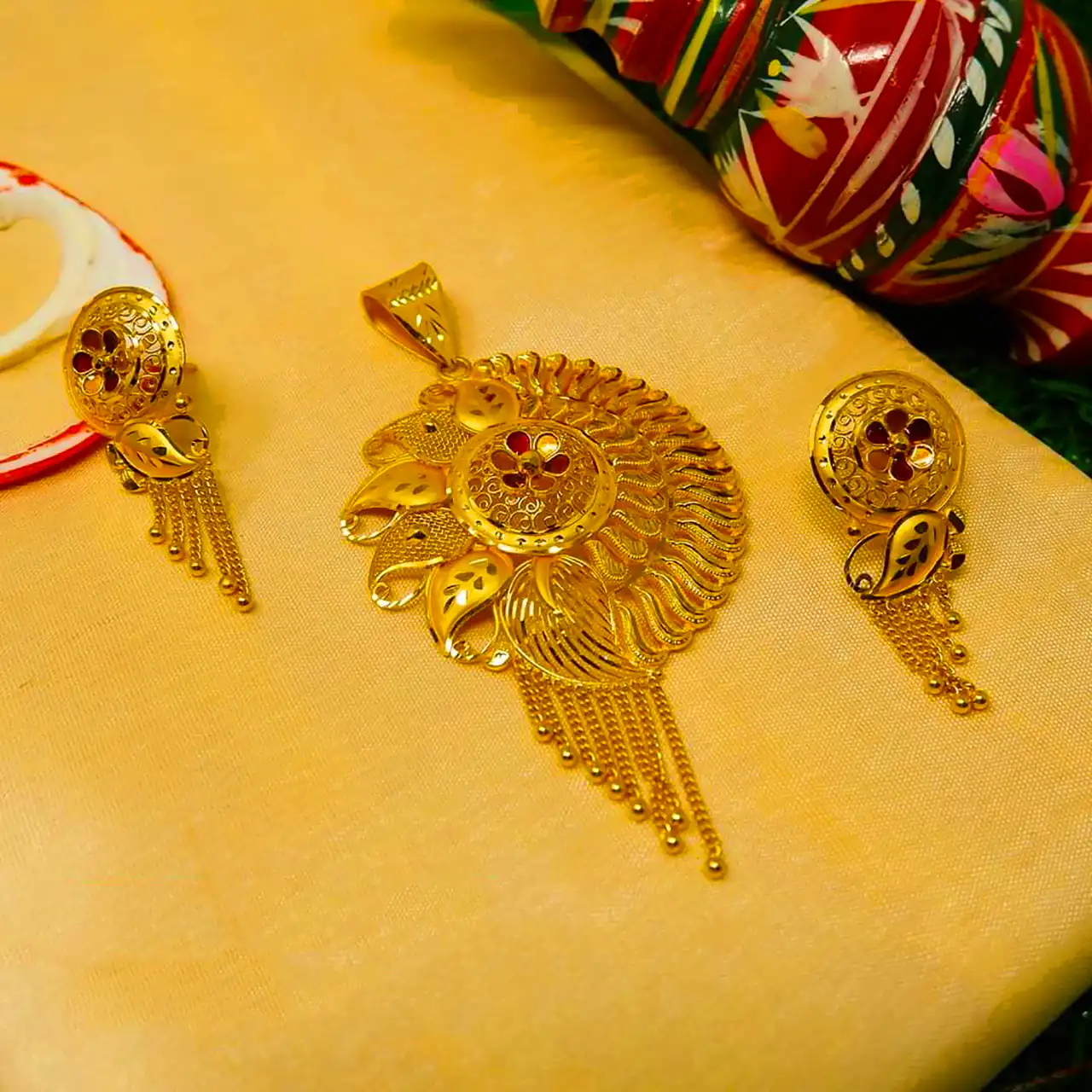 نیم ست سه تیکه هندی