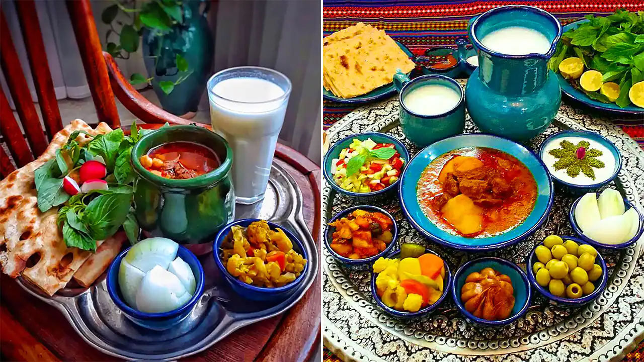 سرو دیزی سفره خونه ای