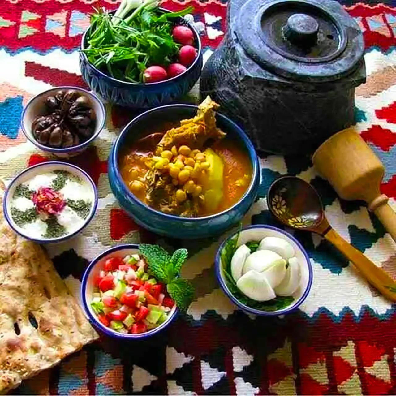 سرو دیزی سفره خونه ای