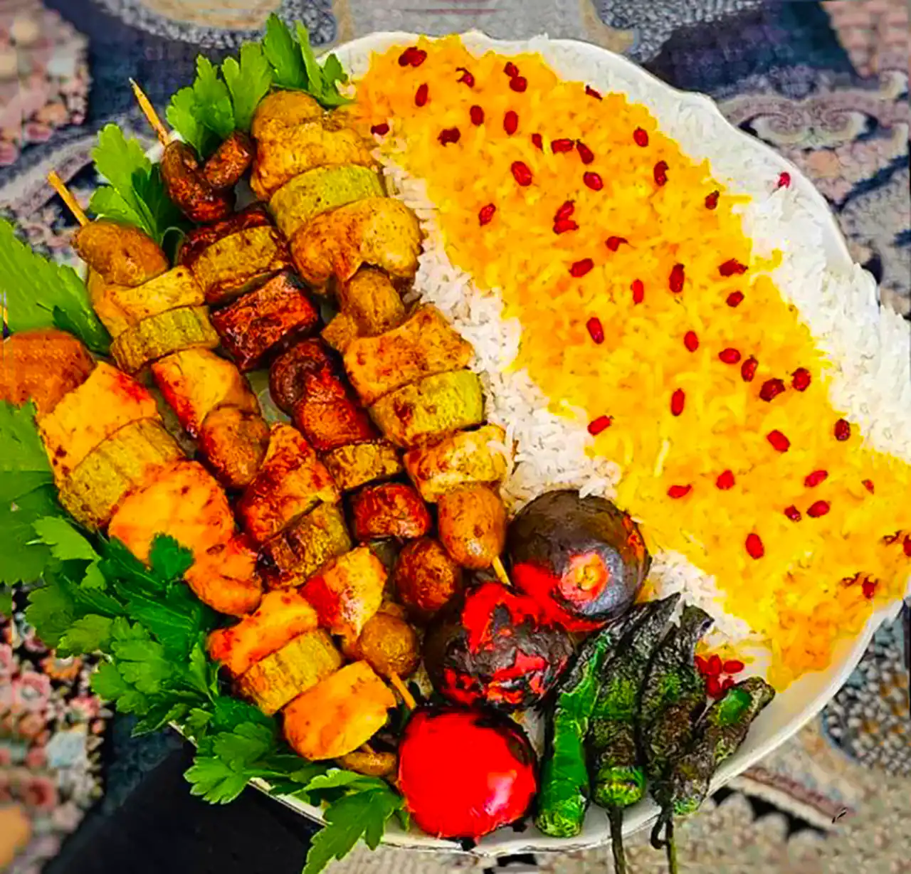 سرو جوجه مهمونی