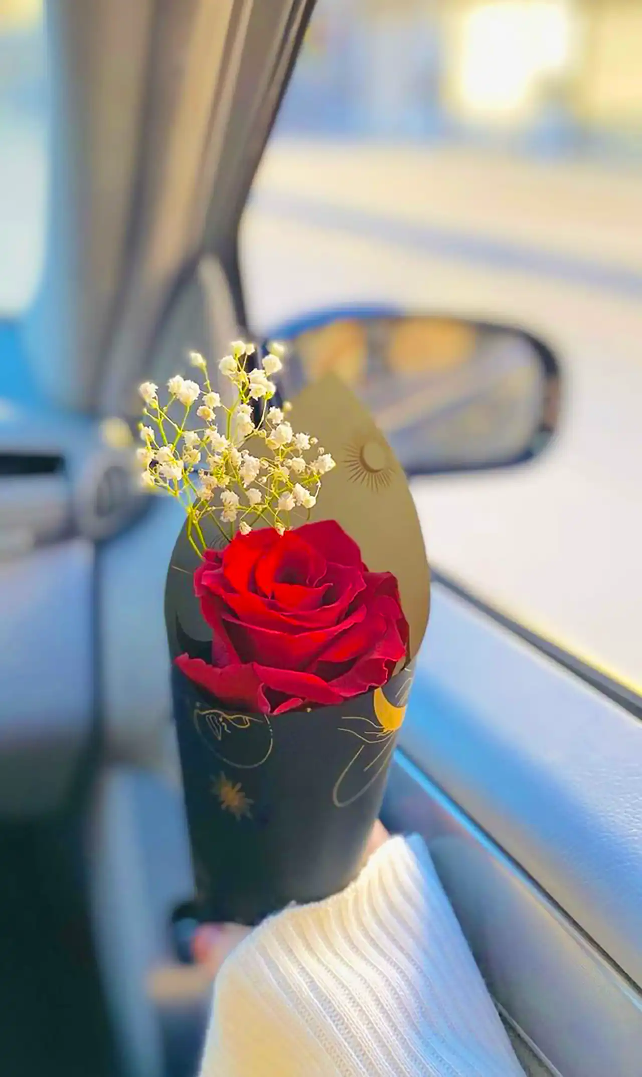 شاخه گل رز قرمز