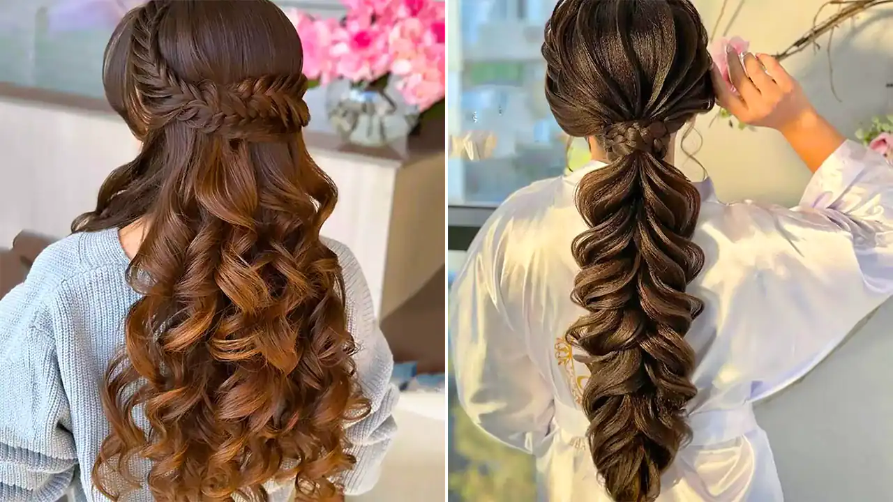 شینیون برای موی بلند