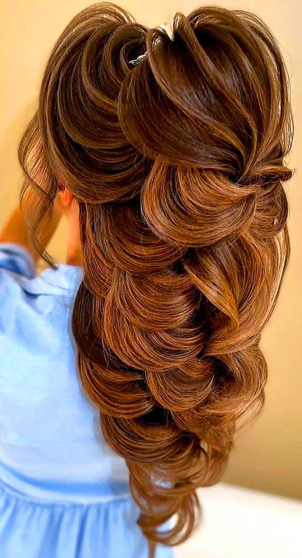 شینیون برای موی بلند