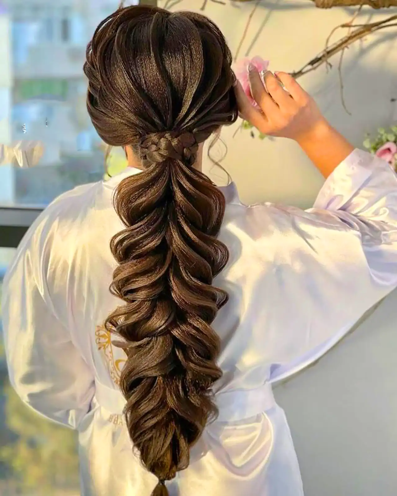 شینیون برای موی بلند