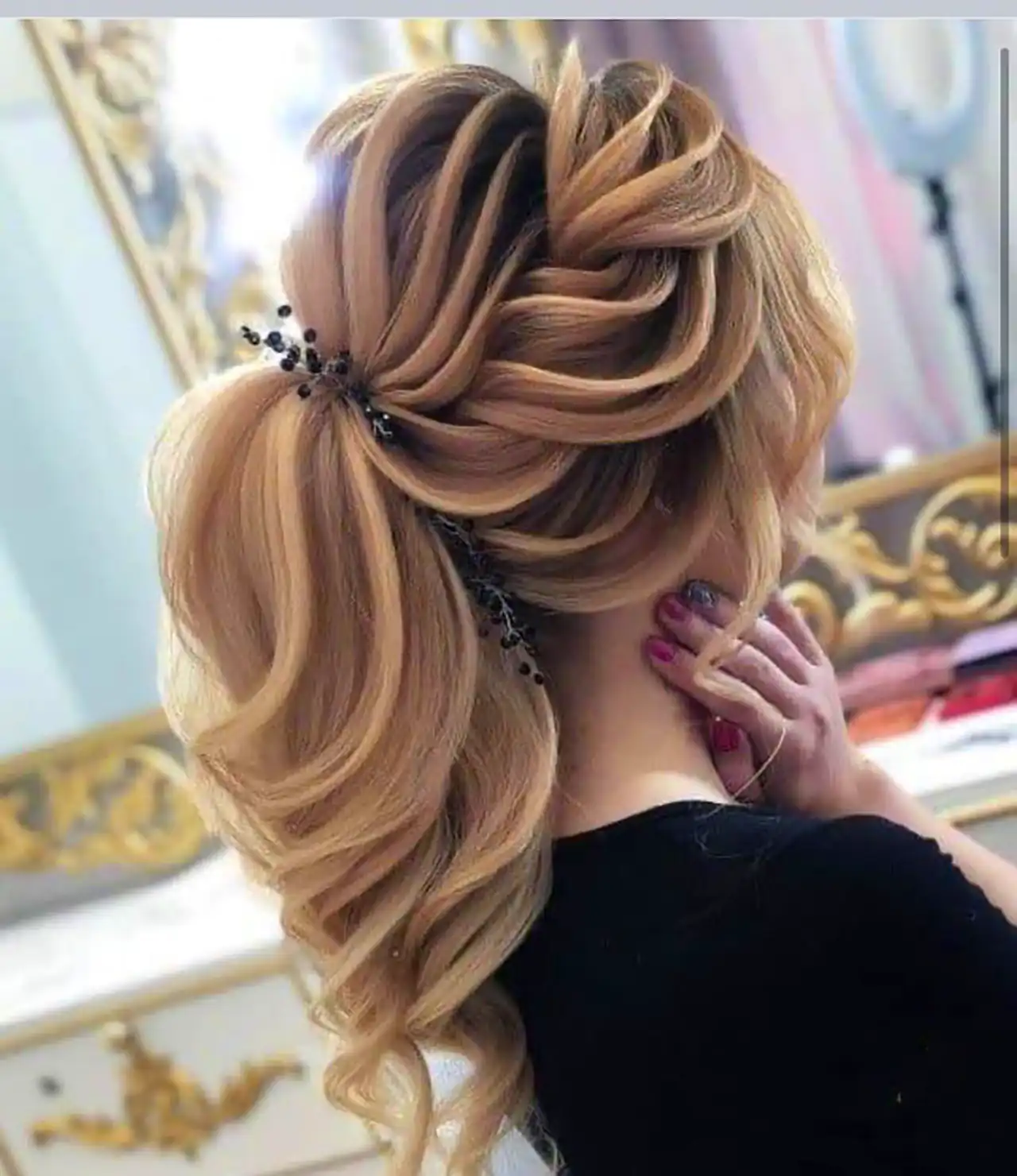 شینیون برای موی بلند