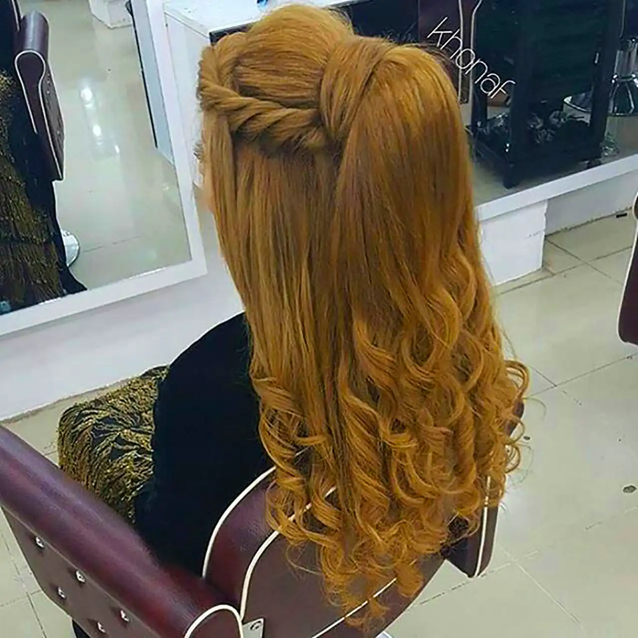 شینیون برای موی بلند