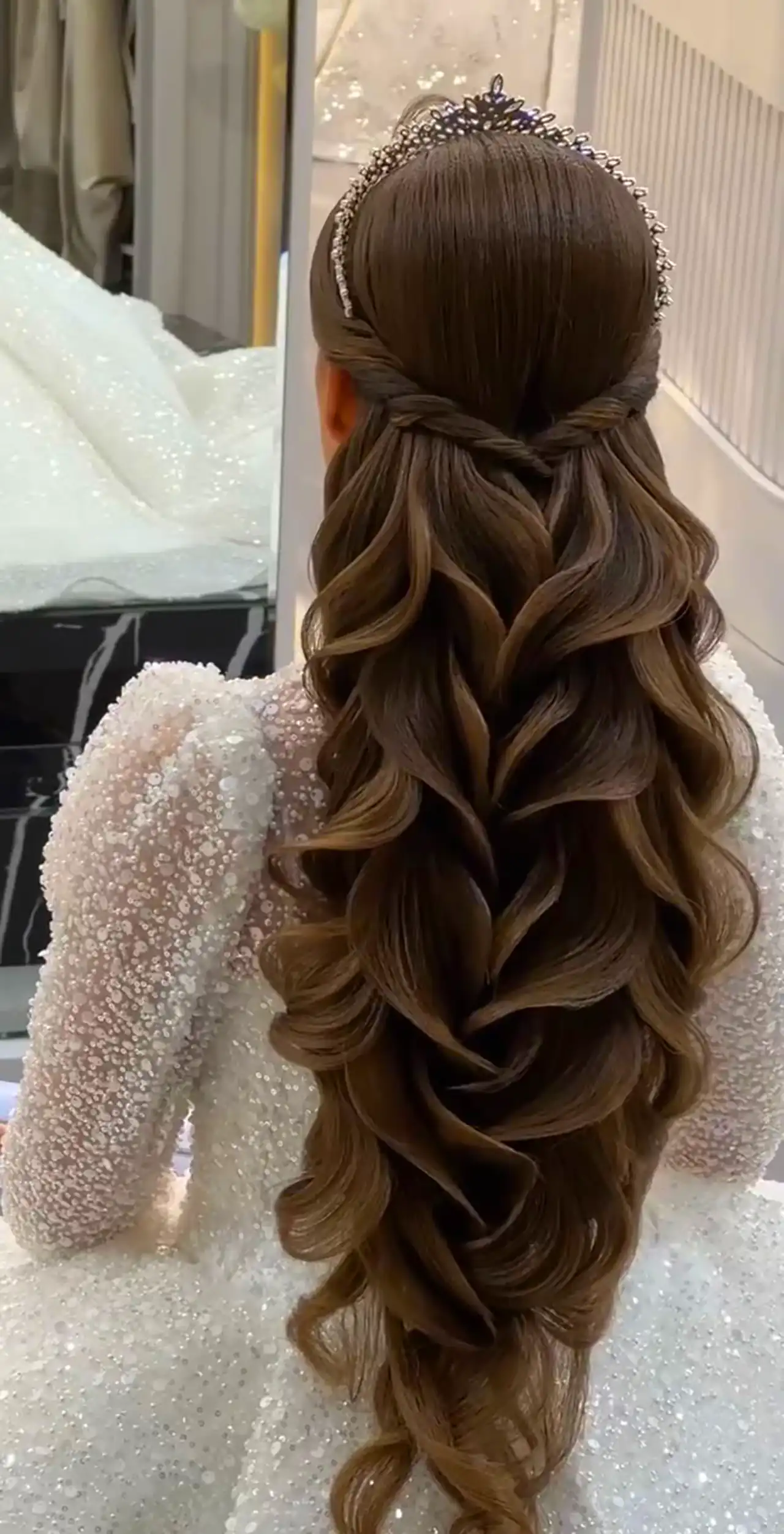 شینیون برای موی بلند