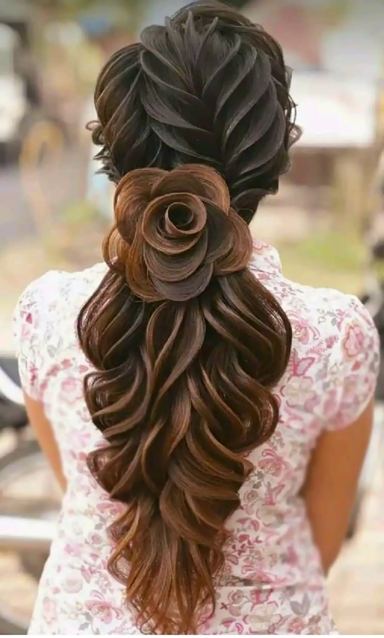 شینیون برای موی بلند