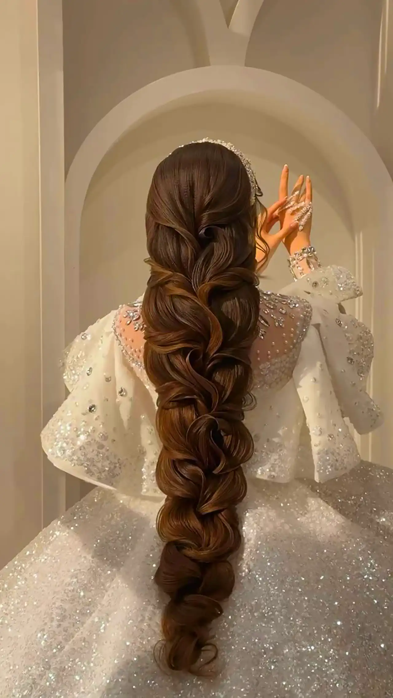 شینیون برای موی بلند