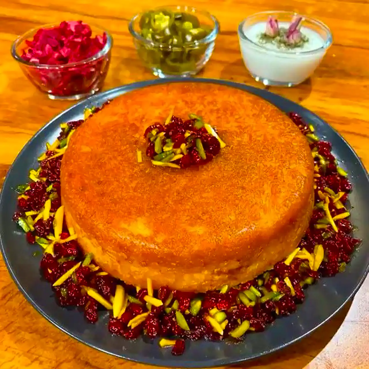 ته چین با مرغ ریش ریش