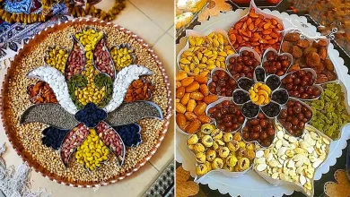 تزئین آجیل شب چله