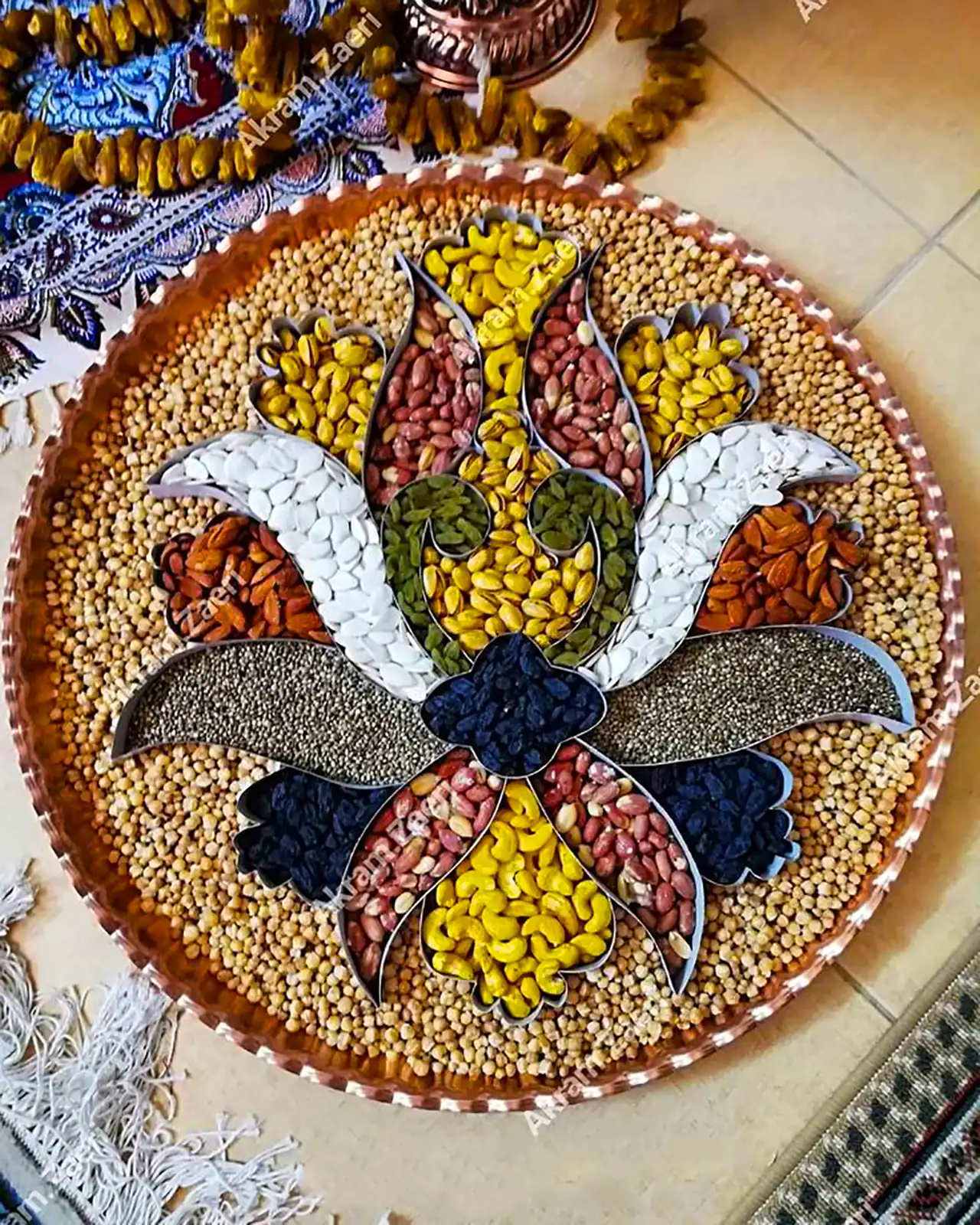 تزئین آجیل شب چله