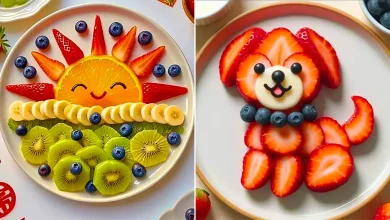 تزئین بشقاب میوه کودک