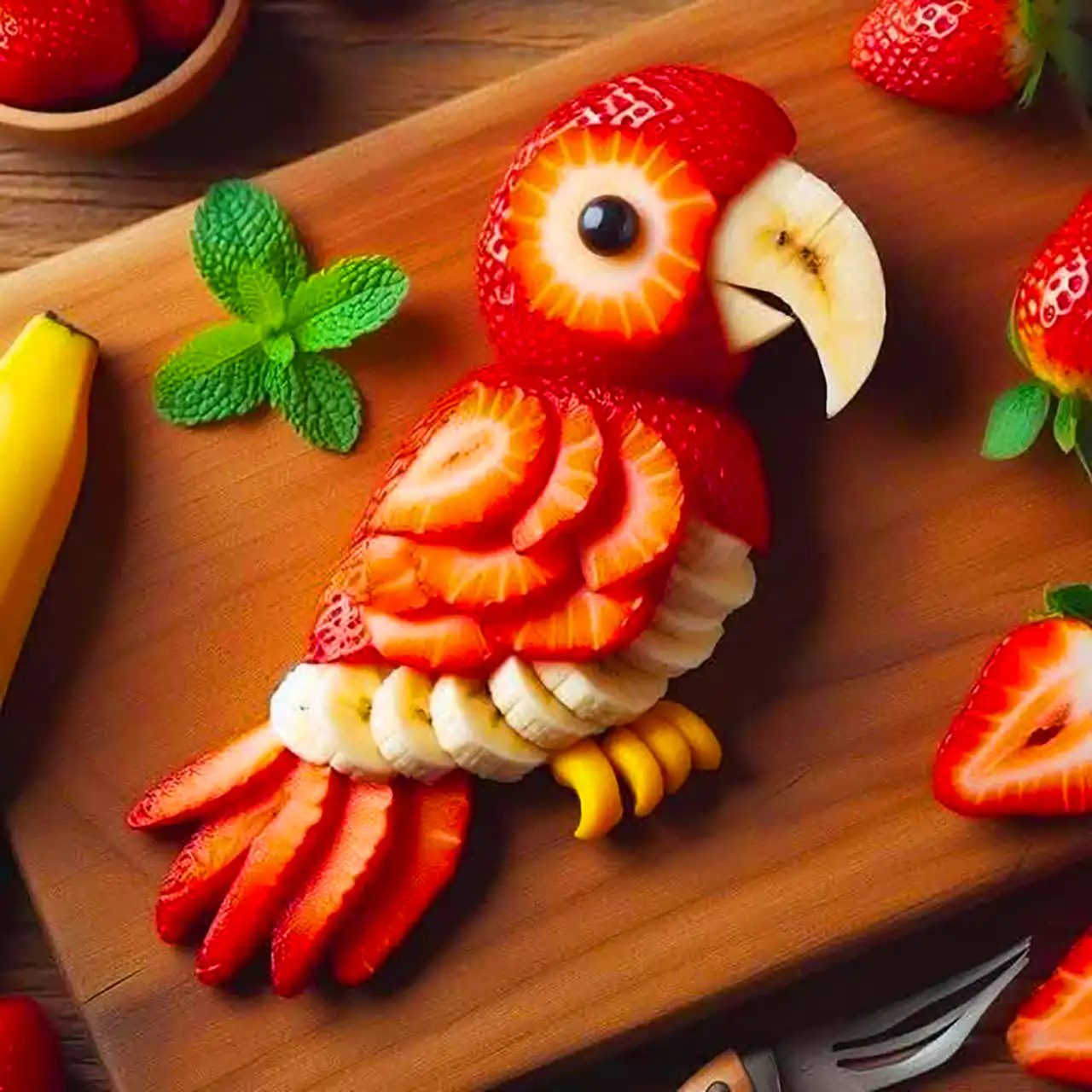 تزئین بشقاب میوه کودک