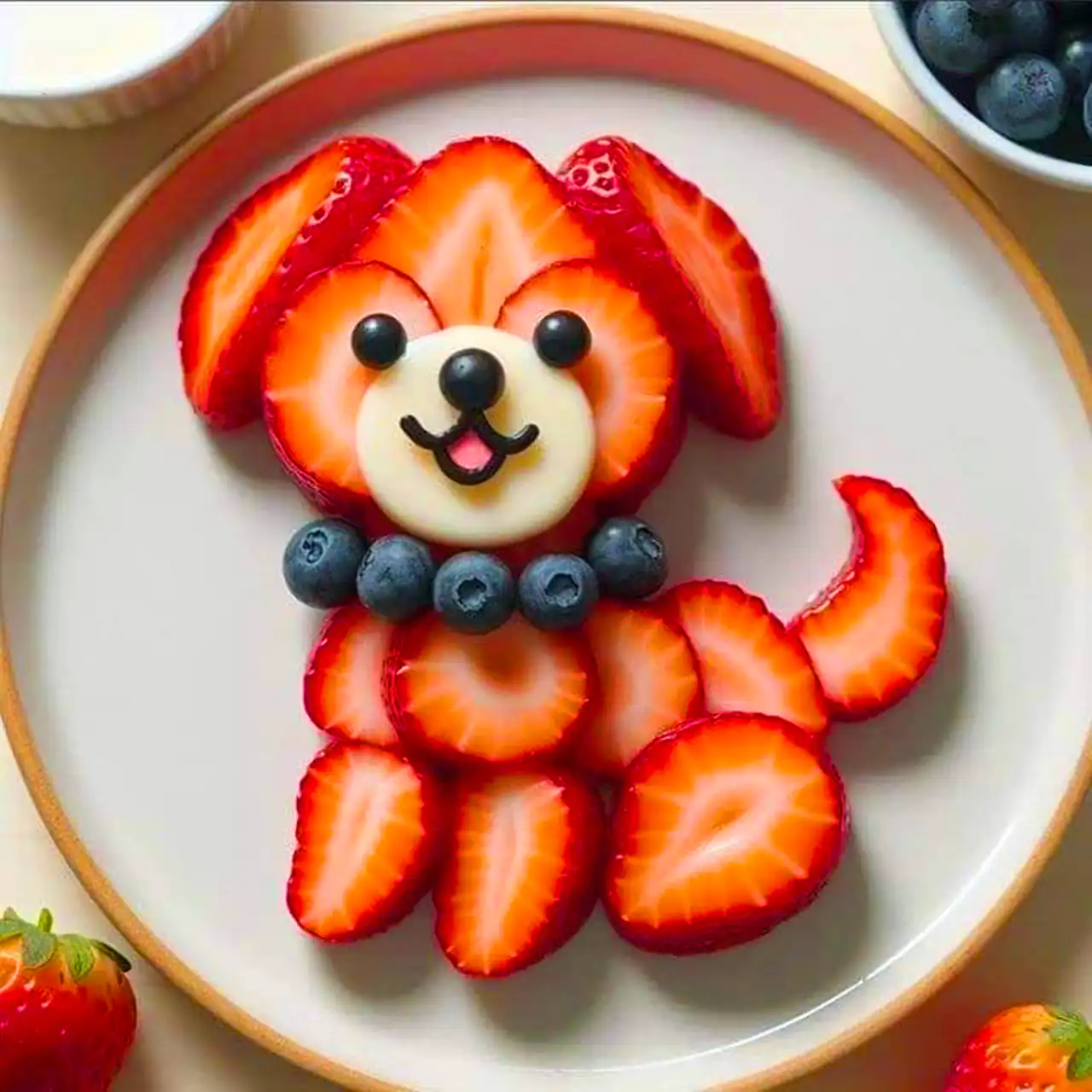 تزئین بشقاب میوه کودک