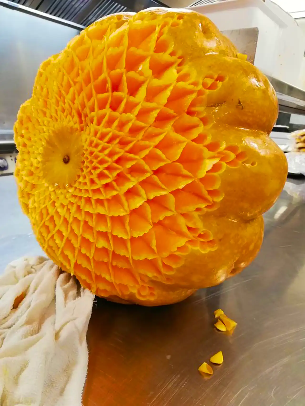 تزئین کدو حلوایی شب چله