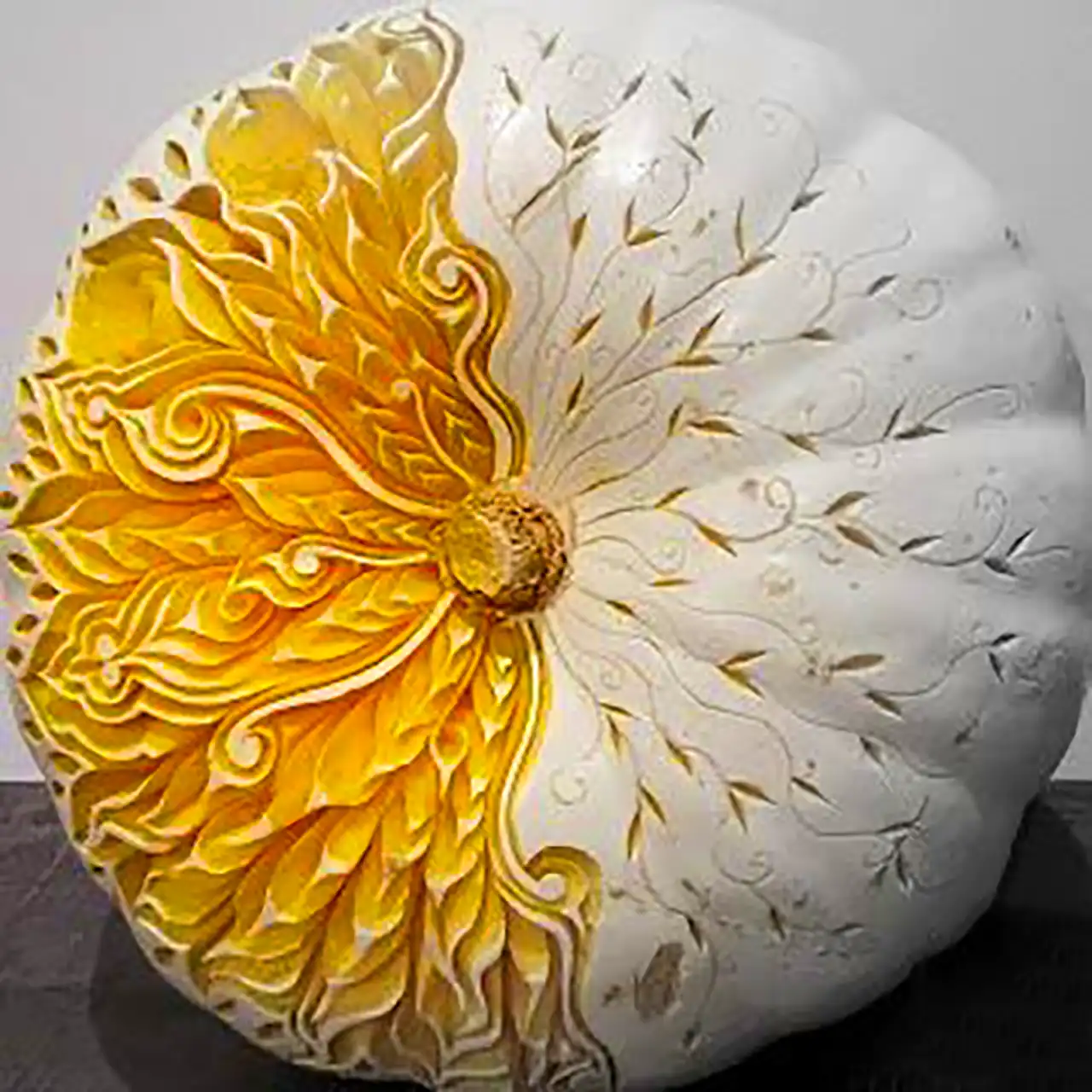 تزئین کدو حلوایی شب چله