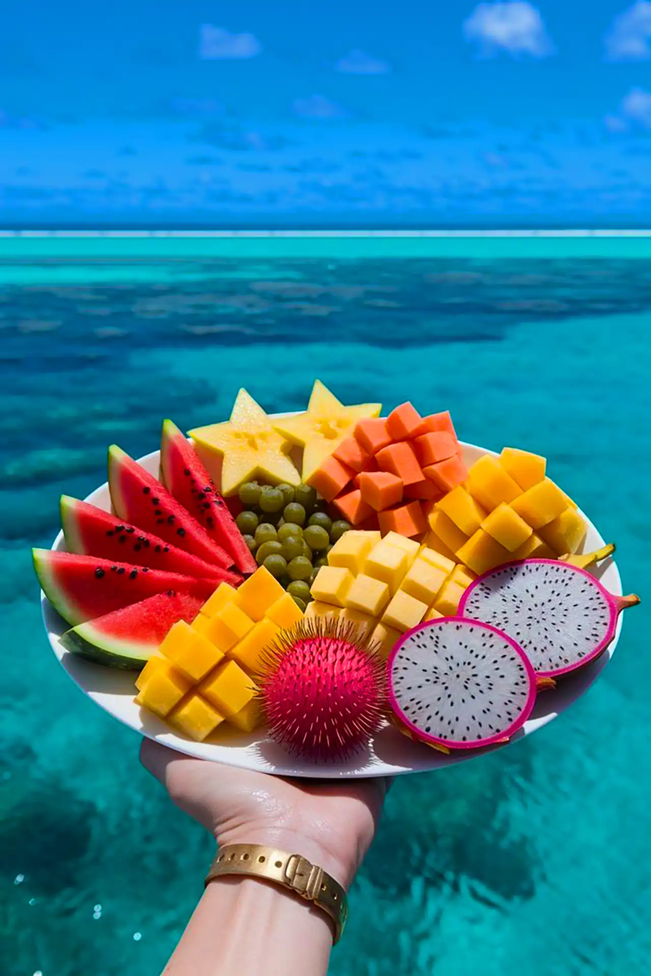 بشقاب میوه اسلایسی