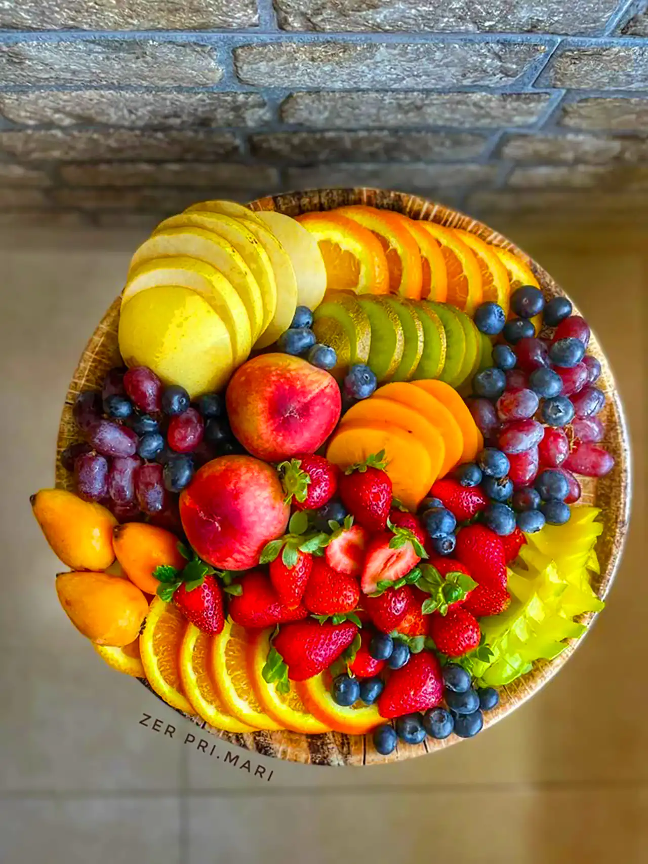 بشقاب میوه اسلایسی