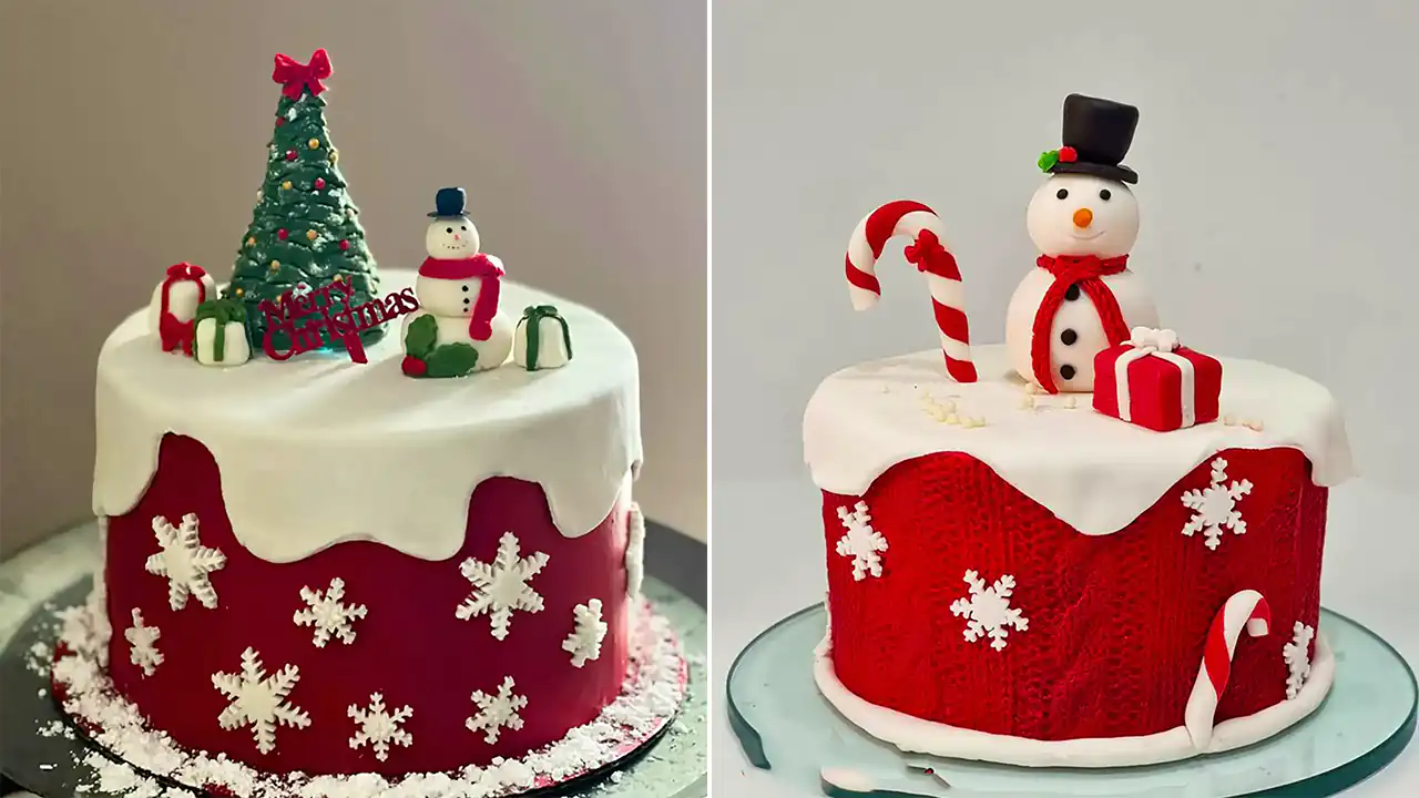 کیک تولد زمستانی جدید