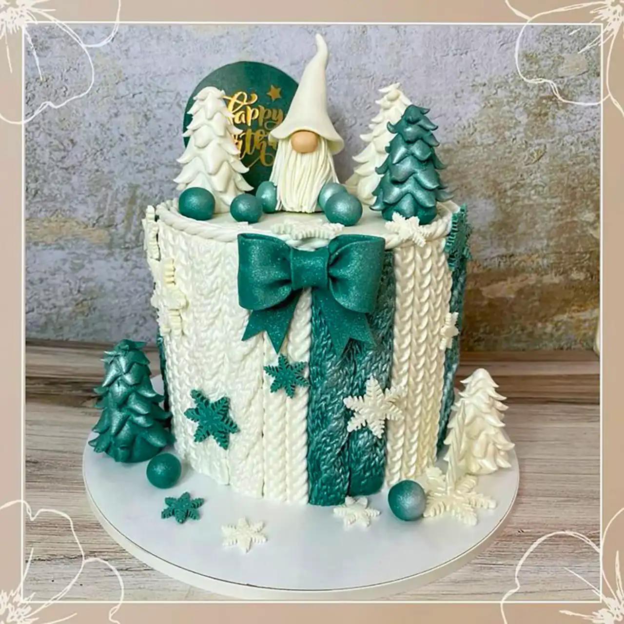 کیک تولد زمستانی جدید