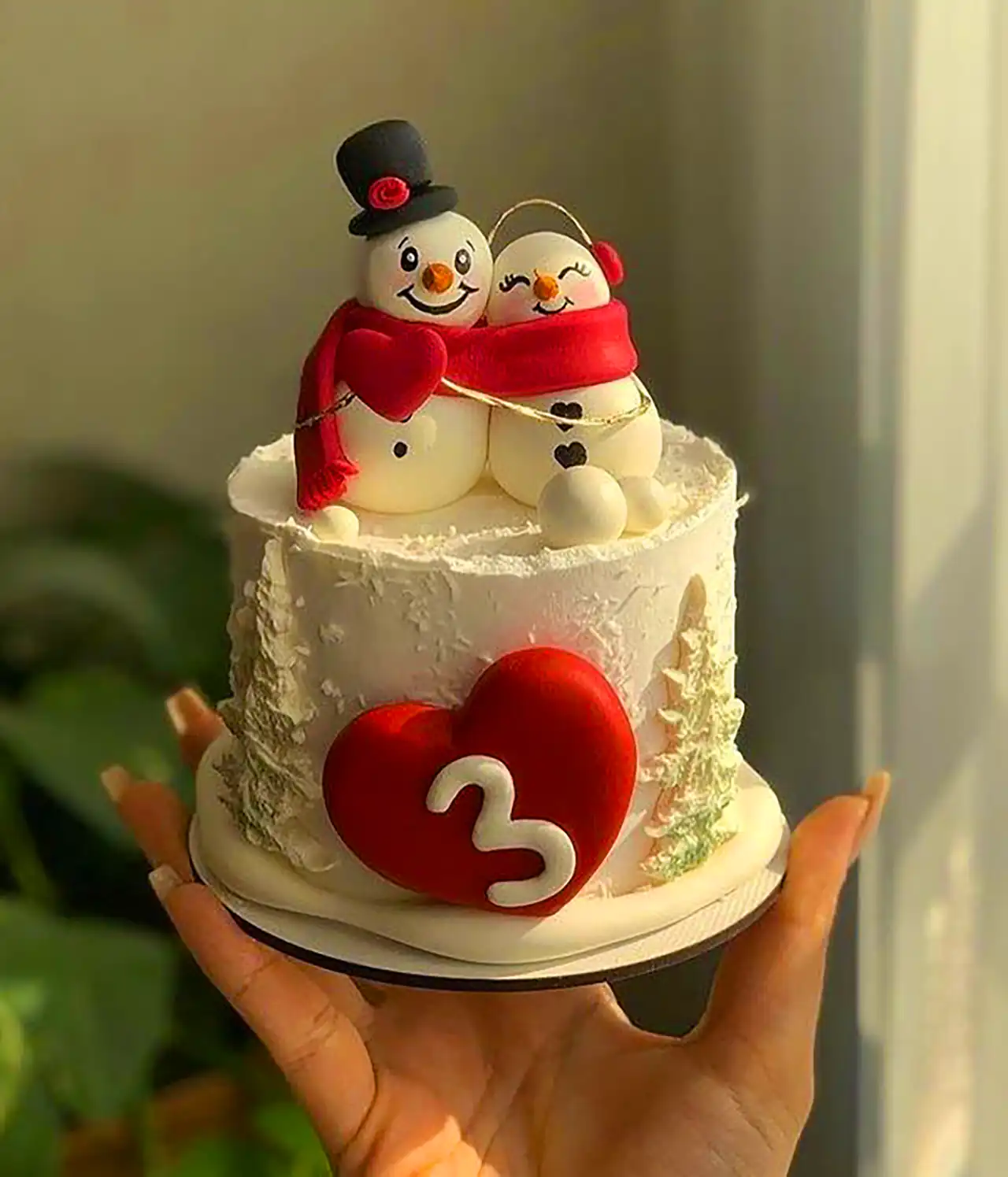 کیک تولد زمستانی جدید