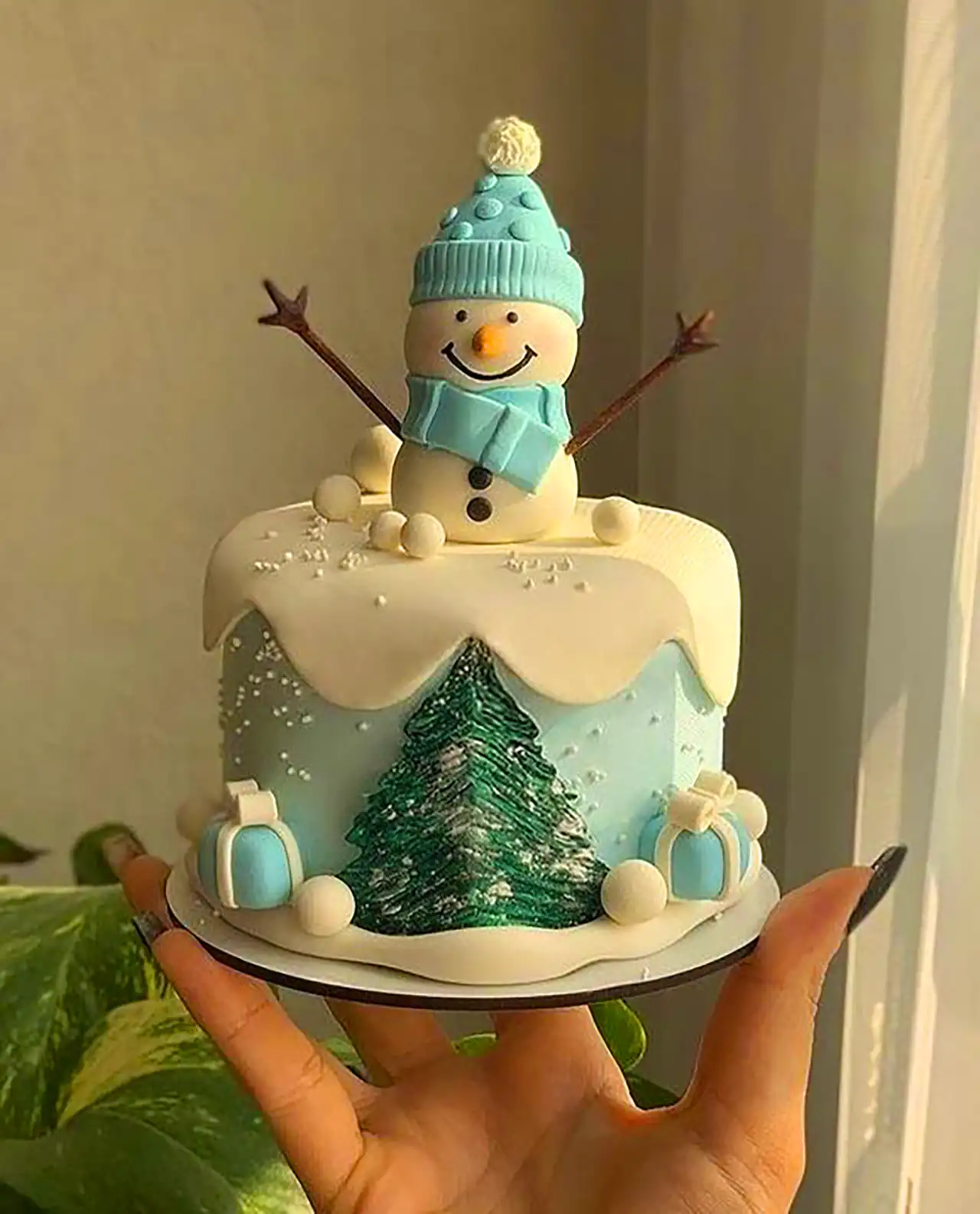 کیک تولد زمستانی جدید