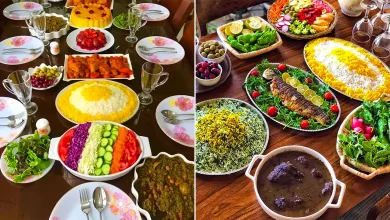 میز شام برای مهمانی