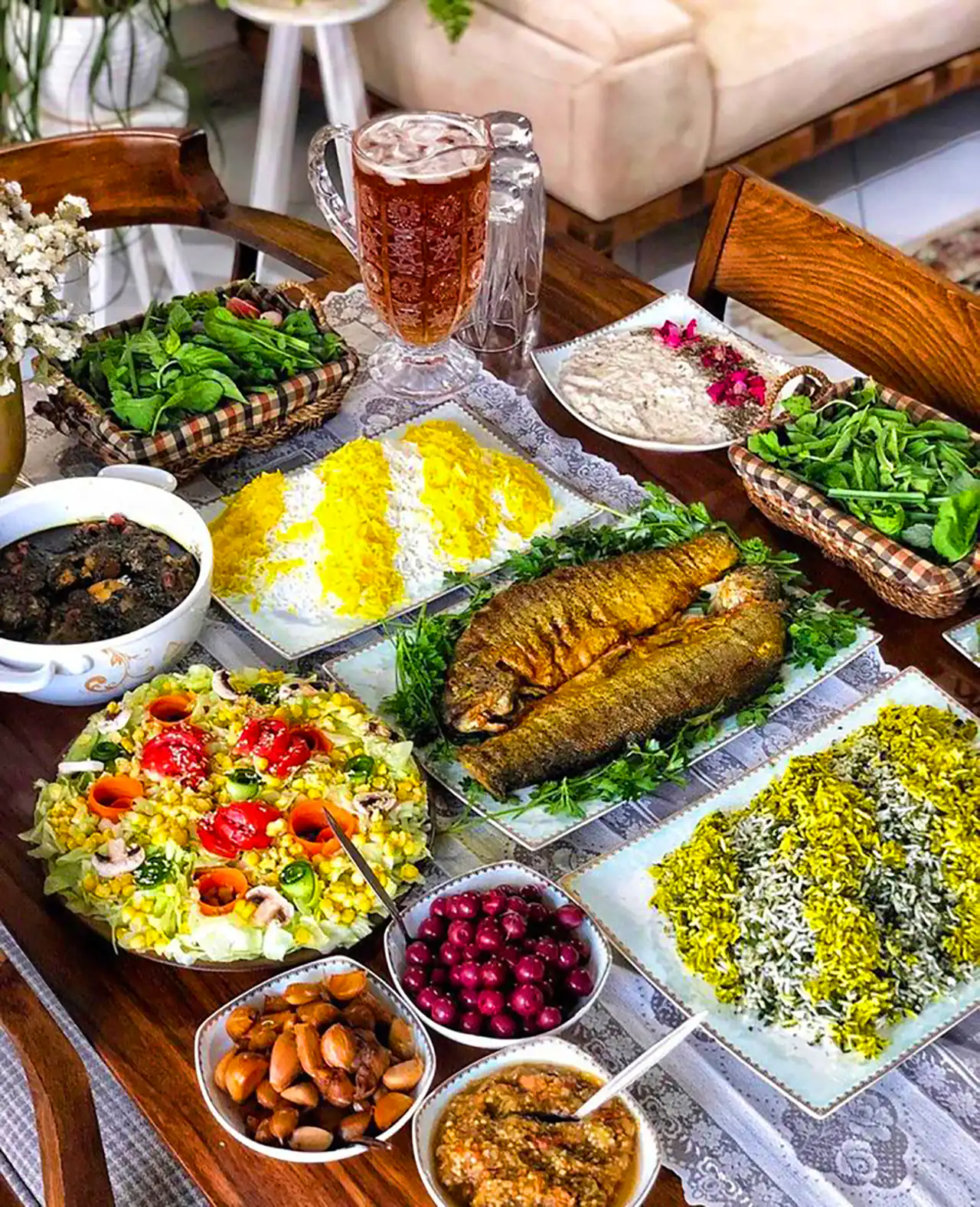 میز شام برای مهمانی