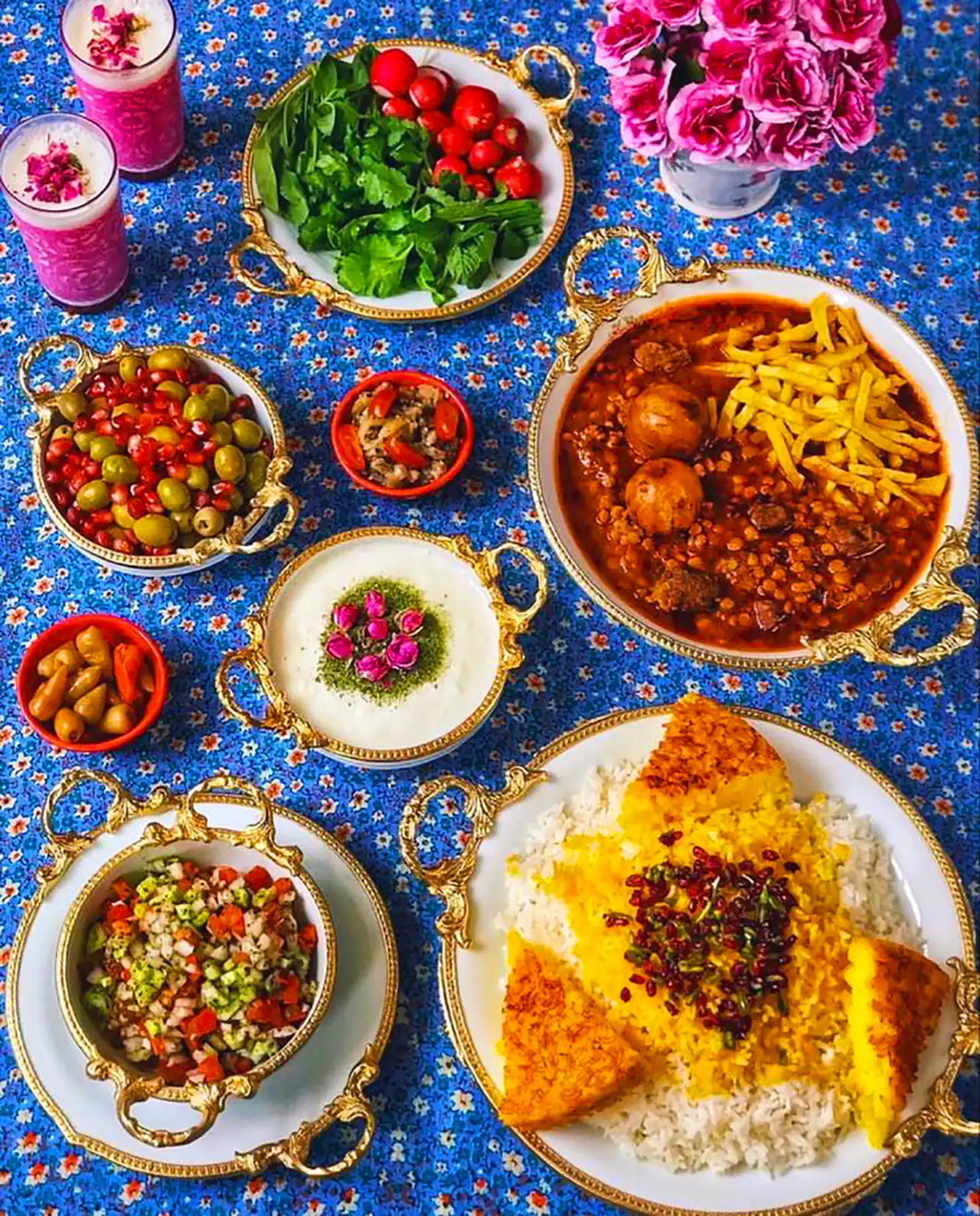 میز شام برای مهمانی