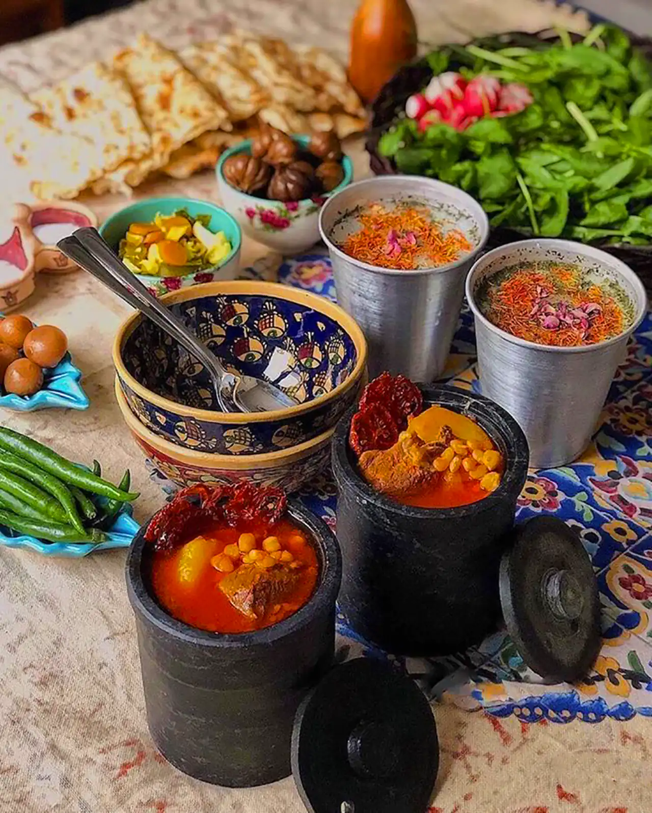 سرو دیزی سنگی سنتی