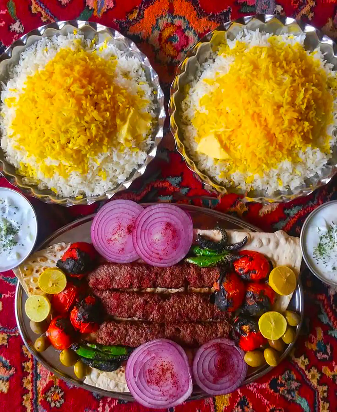 سرو غذا دو نفره