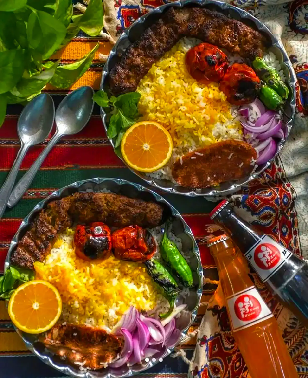 سرو غذا دو نفره