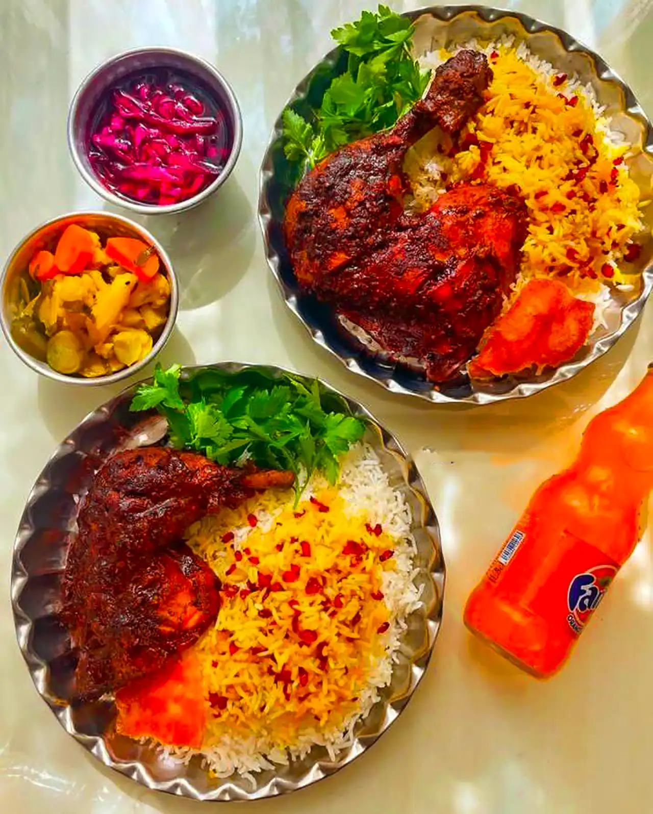 سرو غذا دو نفره