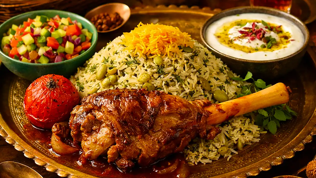 طرز تهیه باقالی پلو با ماهیچه خوشمزه و خانگی