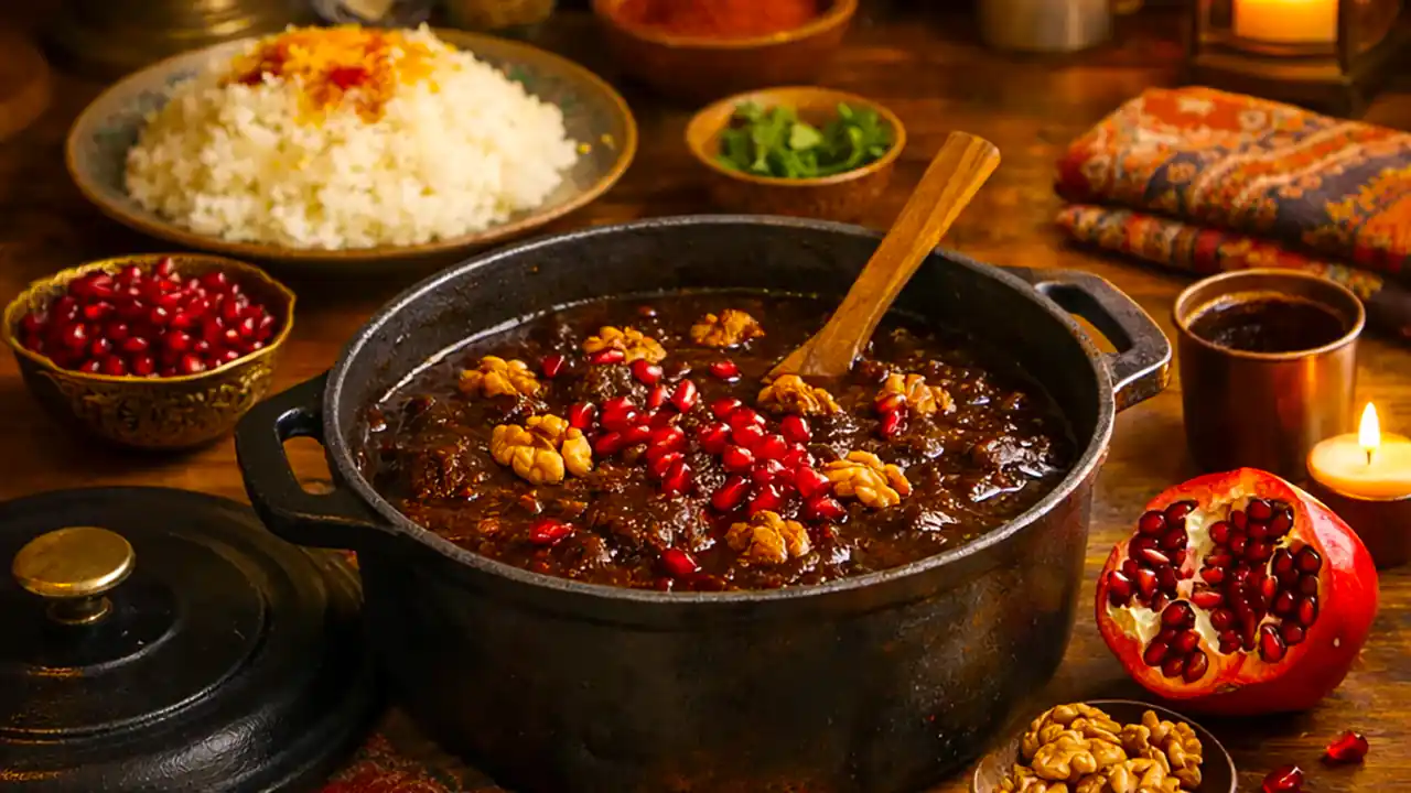 طرز تهیه فسنجان خوشمزه و خانگی